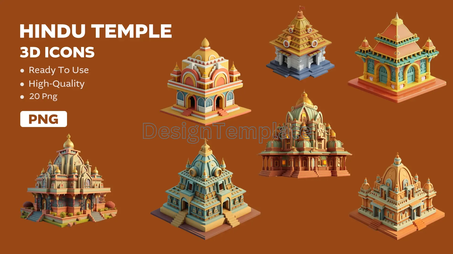 Sacred Structures Majestic 3D Temples image